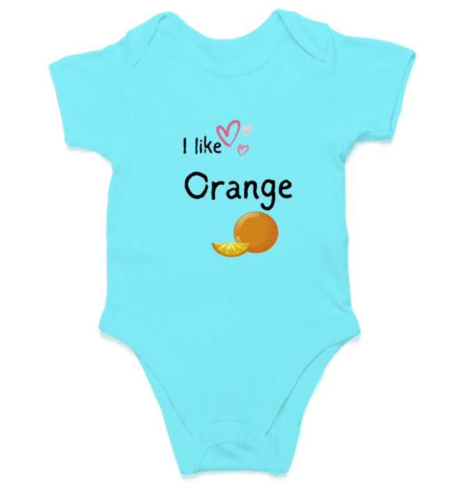 Like Orange Baby Romper