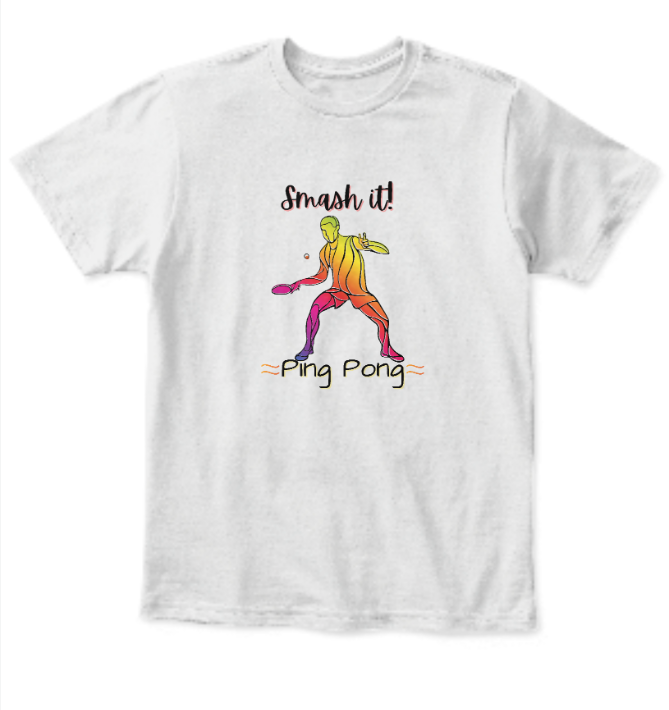 Ping Pong Half Sleeve Cotton T-shirt